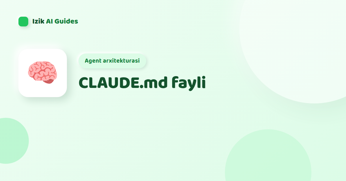 CLAUDE.md arxitekturasi