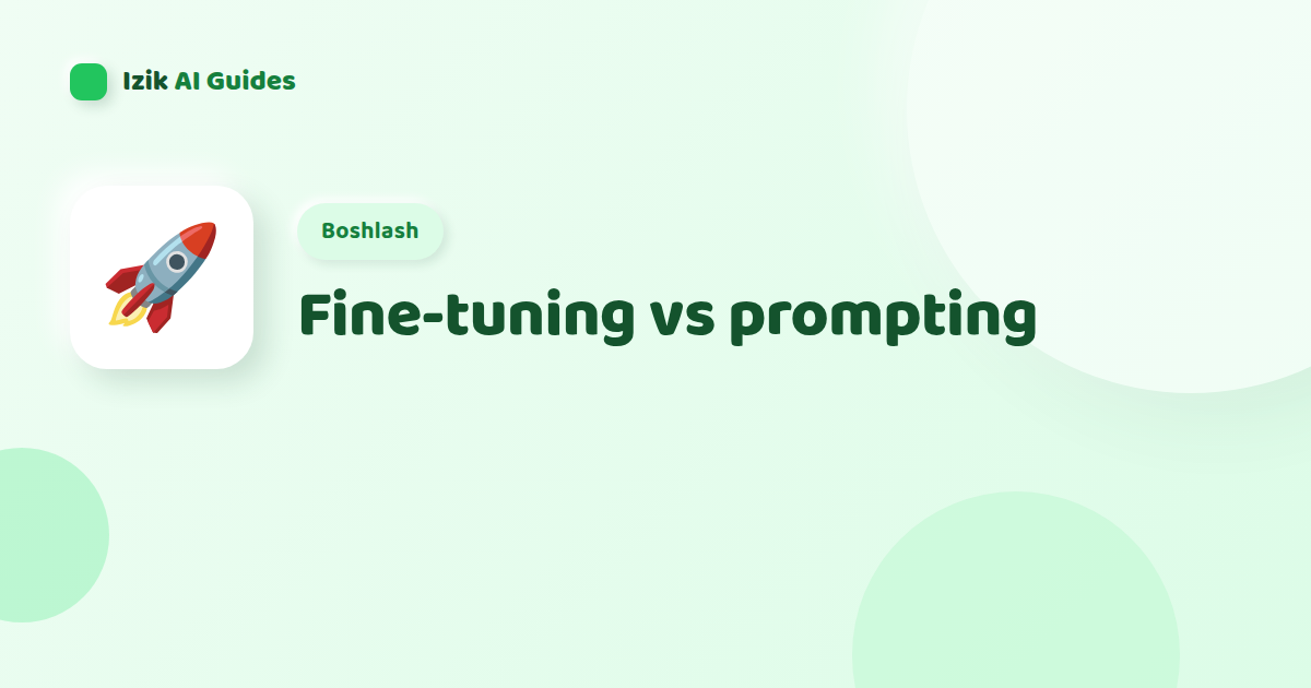 Fine-tuning