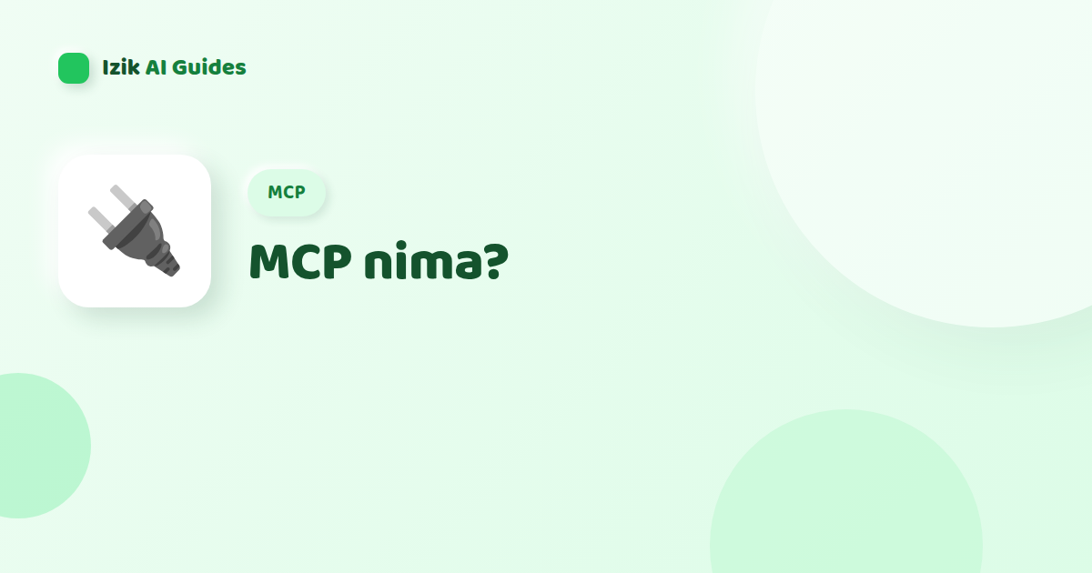 MCP arxitekturasi