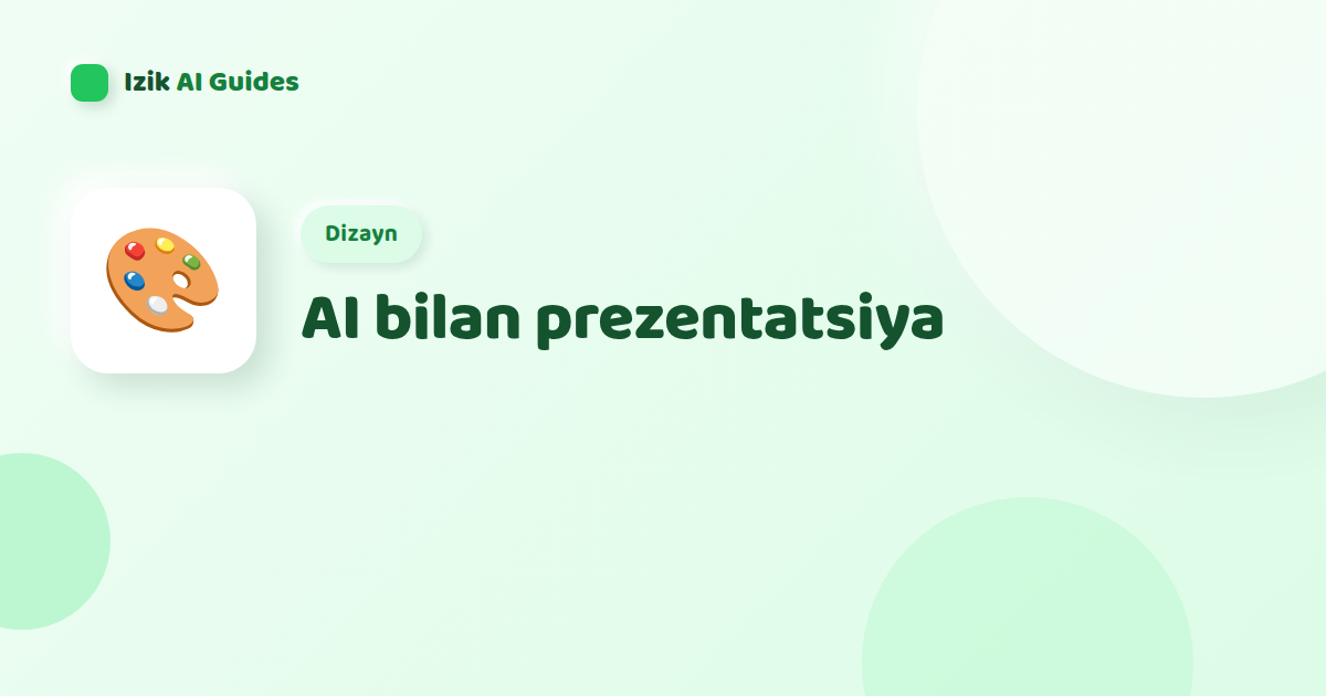 AI bilan prezentatsiya