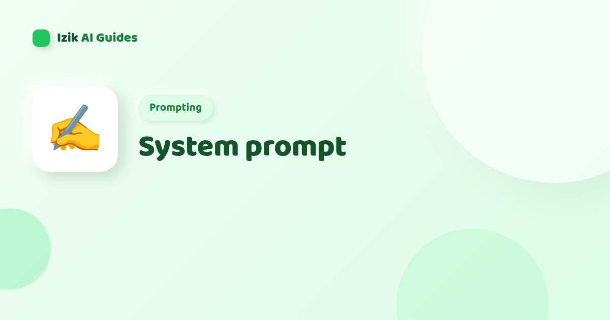 System prompt