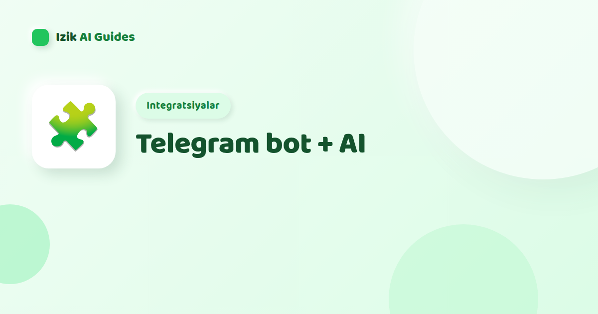 Telegram bot + AI