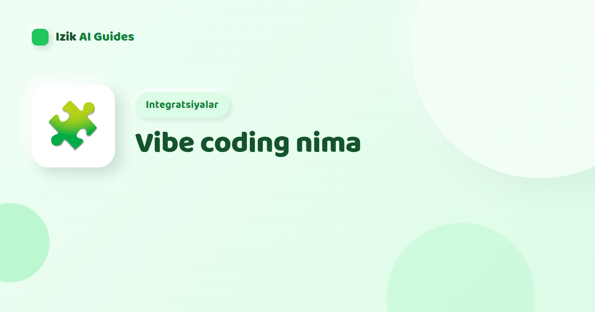 Vibe coding